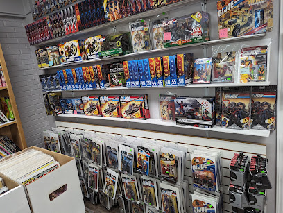Buried under comics and toys — card shop in Wilmington, North Carolina